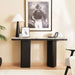 Agnella Console Table Marble - Beige & Black Pan Home
