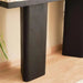 Agnella Console Table Marble - Beige & Black Pan Home
