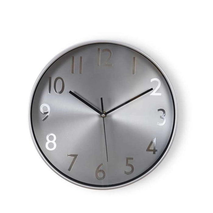 Agnes Wall Clock Dia 29Cm - Silver Pan Home