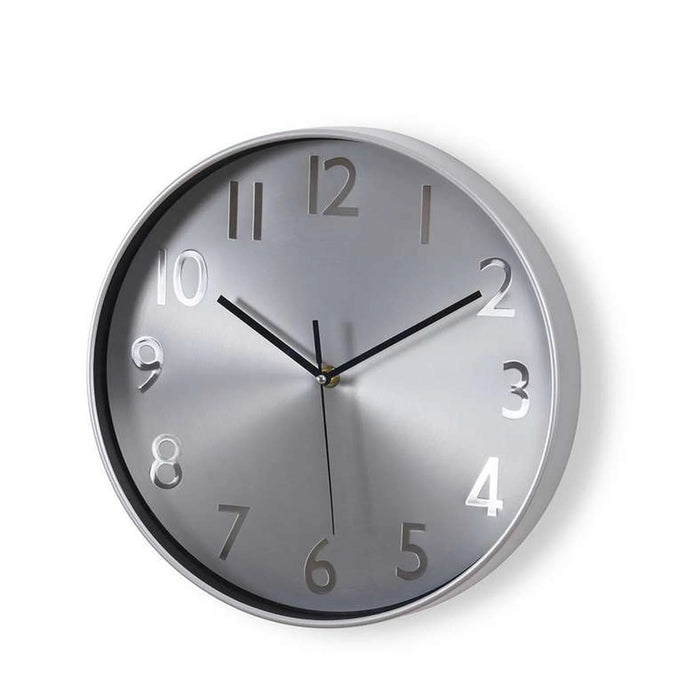 Agnes Wall Clock Dia 29Cm - Silver Pan Home