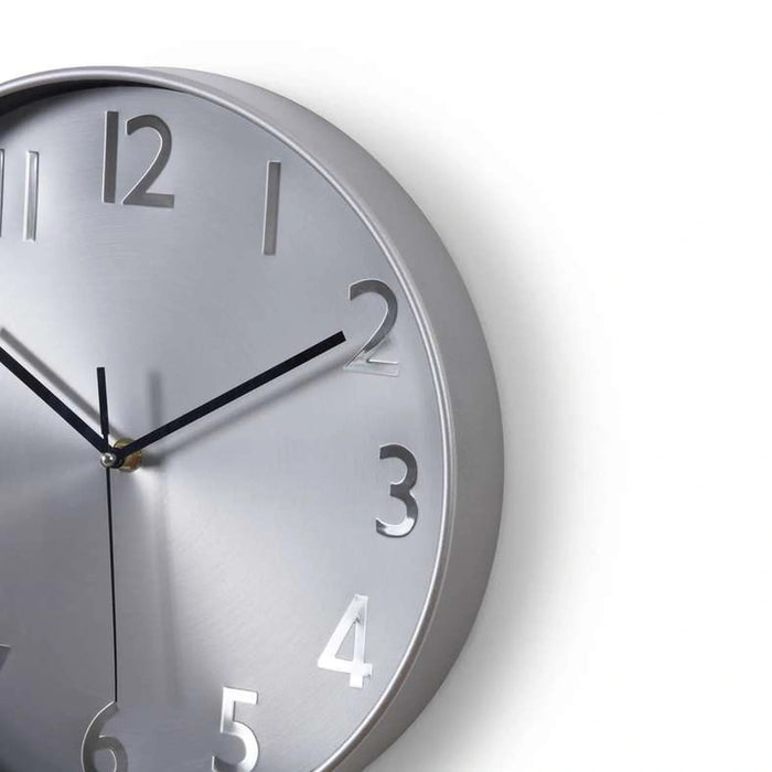 Agnes Wall Clock Dia 29Cm - Silver Pan Home