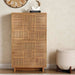 Ahweri Shoe Rack 18 Pairs With 4 Door Veneer - Beige Pan Home