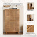 Ahweri Shoe Rack 18 Pairs With 4 Door Veneer - Beige Pan Home