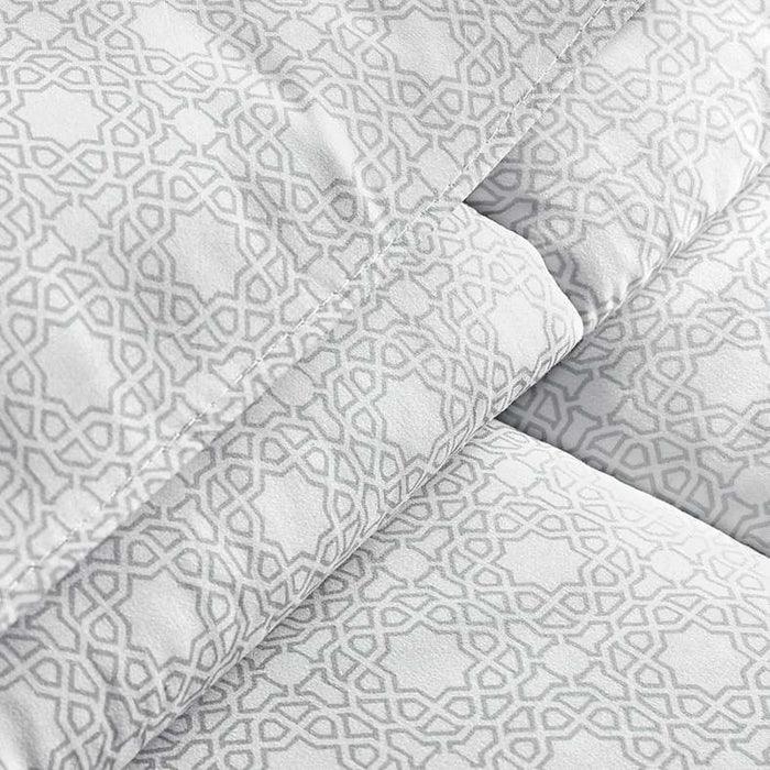 Aiden 3-Piece Queen Comforter Set 200X240Cm - Grey