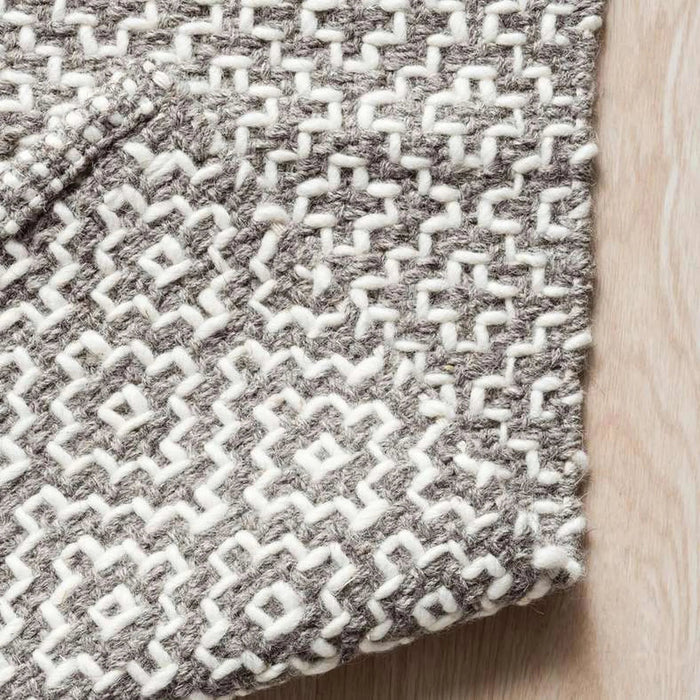 Aiken Handwoven Wool Dhurrie 60X90Cm - Natural Pan Home