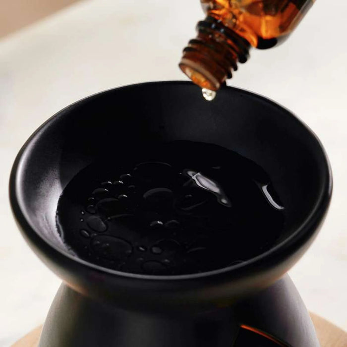 Ain Ceramic Oil Burner 10X10X11Cm - Black