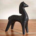 Ainar Ceramic Horse Sculpture 13.8X9X18.5Cm - Black Pan Home
