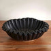 Ainar Ceramic Ribbed Decor Bowl 18.5X18.5X5.5Cm - Black Pan Home