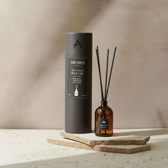 Air Spice Black Club Reed Diffuser 100Ml- Black