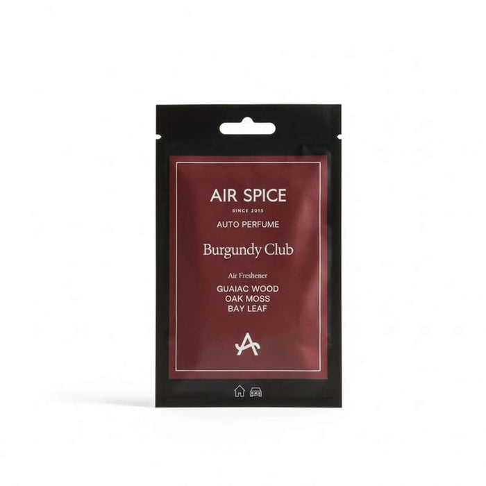 Air Spice Burgundy Club Hanging Room/ Car Freshner Sachet 10X16Cm- Burgundy Pan Home
