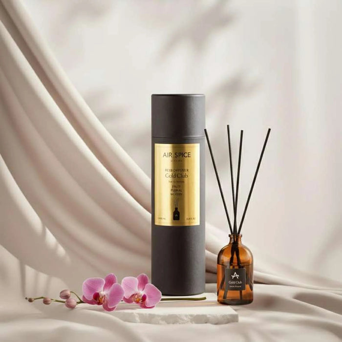 Air Spice Gold Club Reed Diffuser 100Ml- Yellow