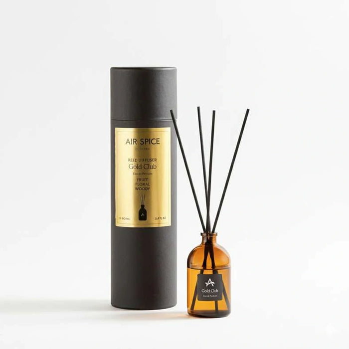 Air Spice Gold Club Reed Diffuser 100Ml- Yellow