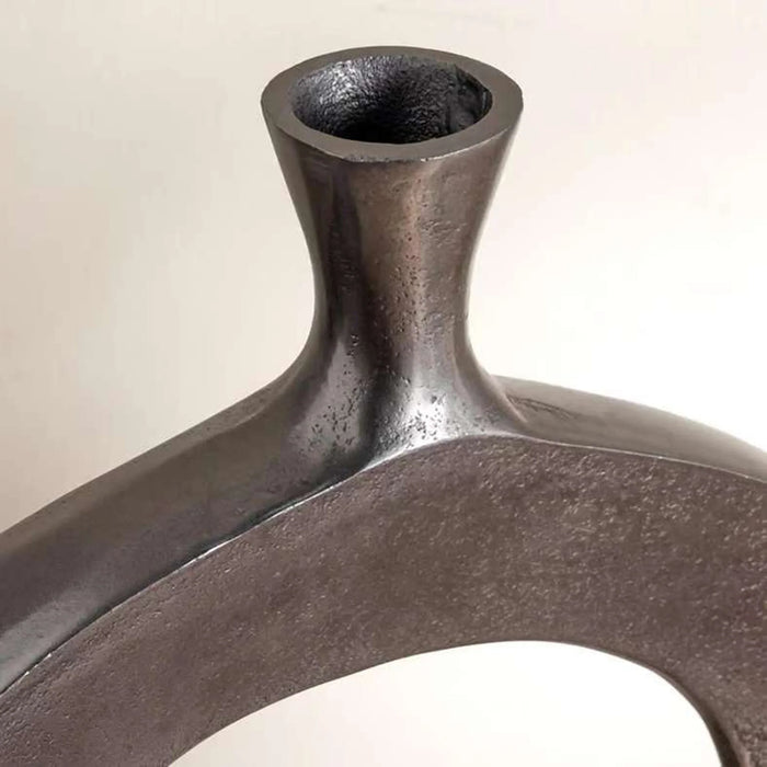 Aire Metal Hollow Vase 31X5X40.5Cm - Black Antique