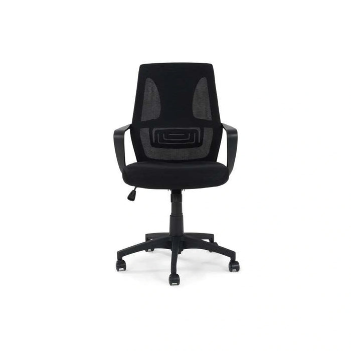 Airway Office Medium Back Chair Mesh Fabric - Black Pan Home