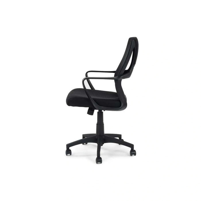 Airway Office Medium Back Chair Mesh Fabric - Black Pan Home