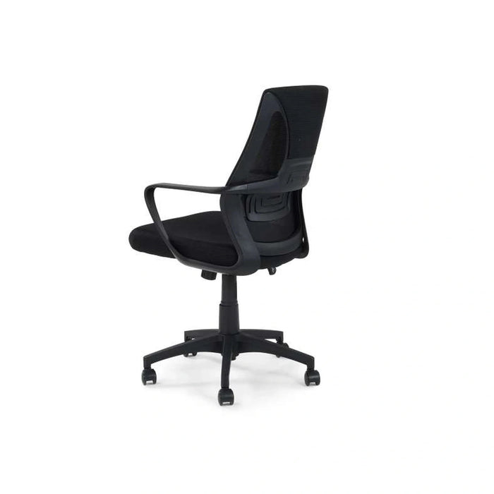 Airway Office Medium Back Chair Mesh Fabric - Black Pan Home