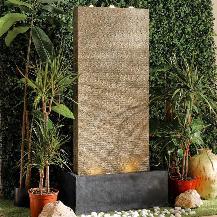 Alabama Polyresin Floor Fountain 75X40X149.5Cm- Natural Pan Home