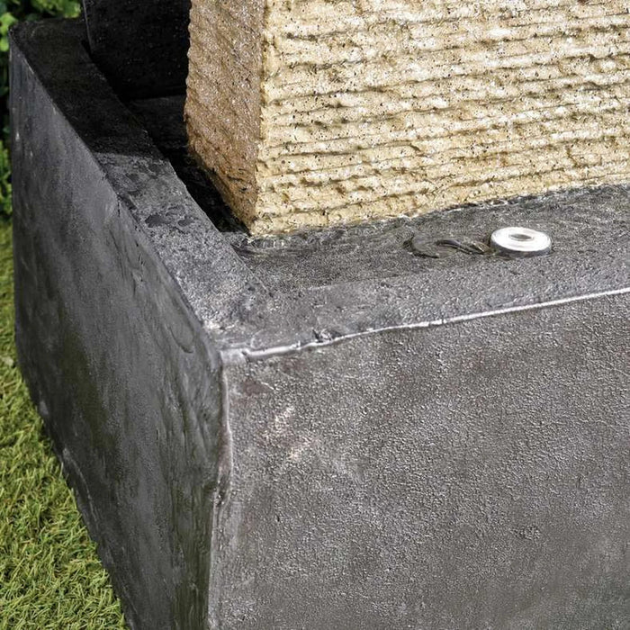 Alabama Polyresin Floor Fountain 75X40X149.5Cm- Natural Pan Home