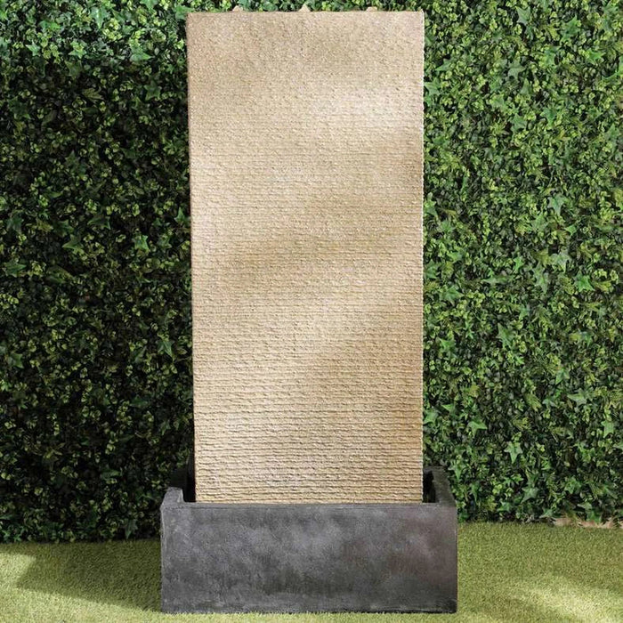 Alabama Polyresin Floor Fountain 75X40X149.5Cm- Natural Pan Home