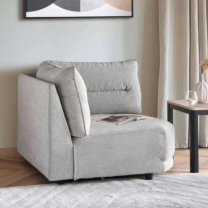 Alabaster Single Seater Corner Sofa Pan Home