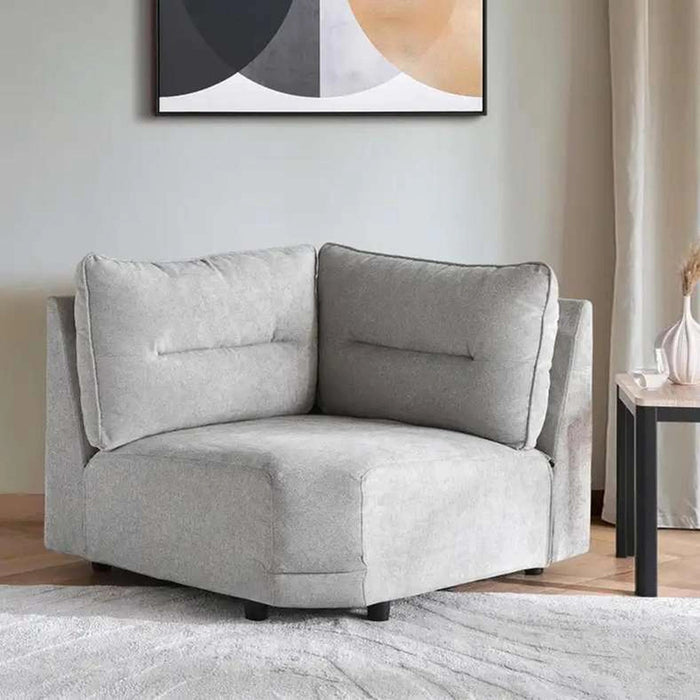 Alabaster Single Seater Corner Sofa Pan Home