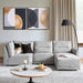 Alabaster Single Seater Corner Sofa Pan Home