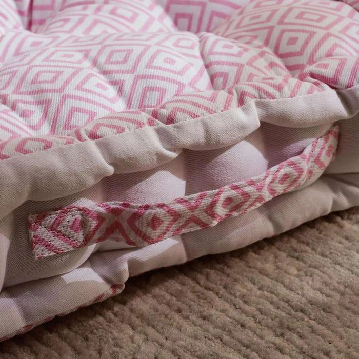 Alan Floor Cushion 40X40X9 Cm -Pink Pan Home