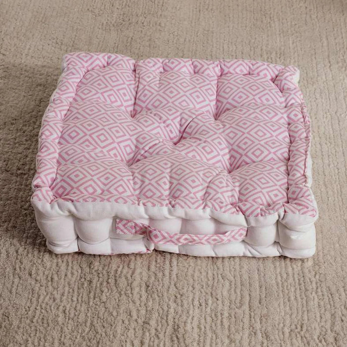 Alan Floor Cushion 40X40X9 Cm -Pink Pan Home