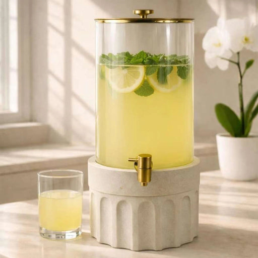Alazouni Drink Dispenser 5L - Beige Pan Home