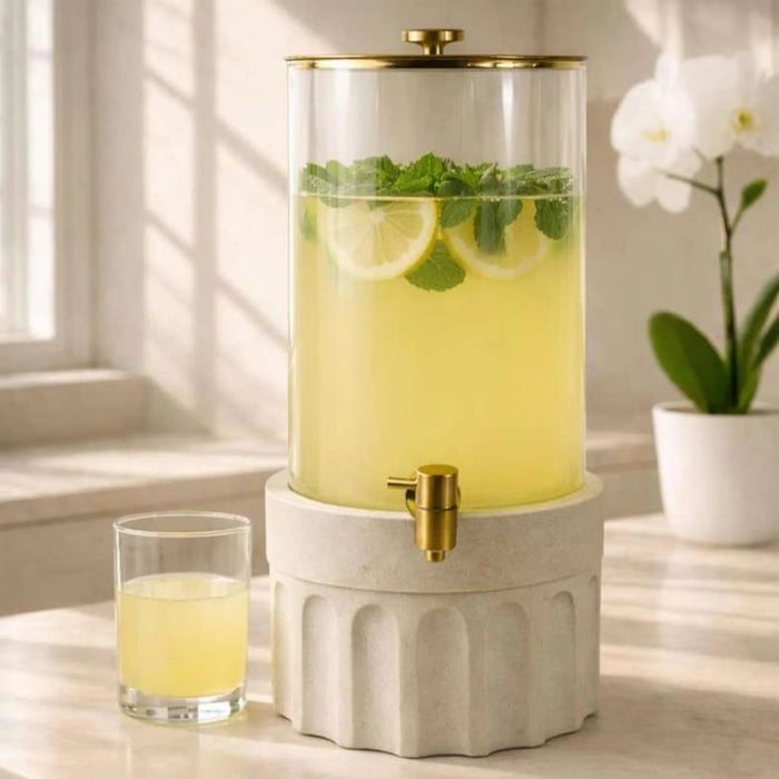 Alazouni Drink Dispenser 5L - Beige Pan Home
