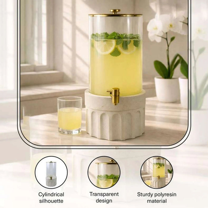 Alazouni Drink Dispenser 5L - Beige Pan Home