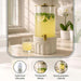 Alazouni Drink Dispenser 5L - Beige Pan Home