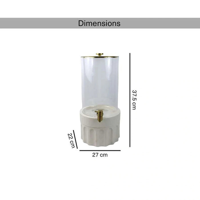 Alazouni Drink Dispenser 5L - Beige Pan Home
