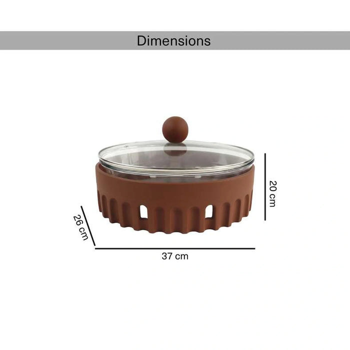 Alazouni Oval Food Warmer 3L -Brown