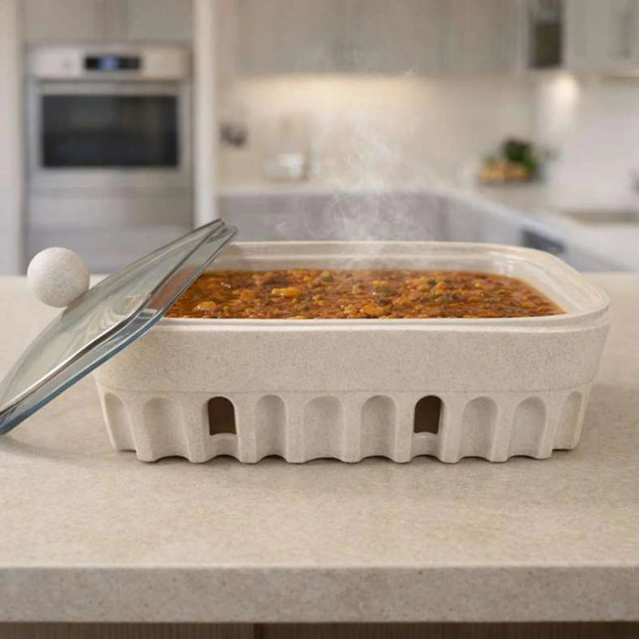 Alazouni Rectangular Food Warmer 3L -Beige