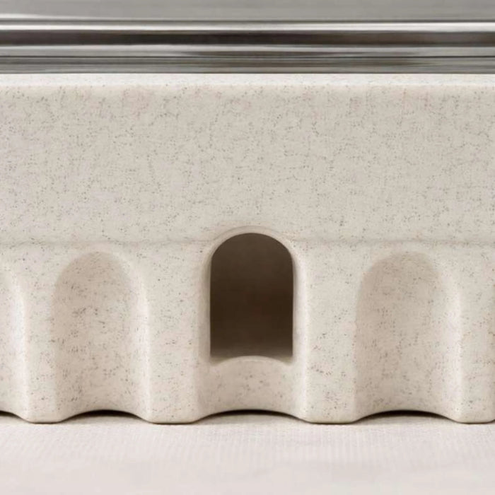 Alazouni Rectangular Food Warmer 3L -Beige