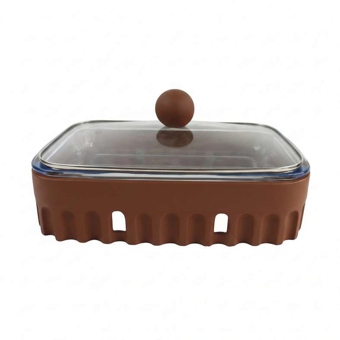 Alazouni Rectangular Food Warmer 3L -Brown