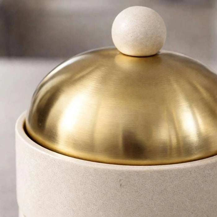 Alazouni Soup Warmer 25.5X25.5X34Cm -Beige