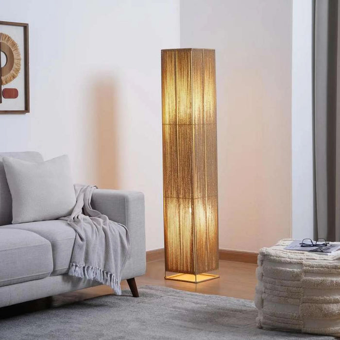 Albus 2-Light E27 Floor Lamp 27X27X150.5Cm - Natural