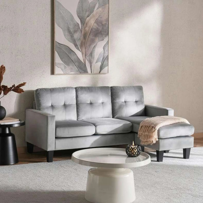 Albus Corner Sofa Set - Grey