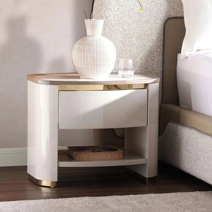 Alessandro Nightstand - Light Grey Pan Home