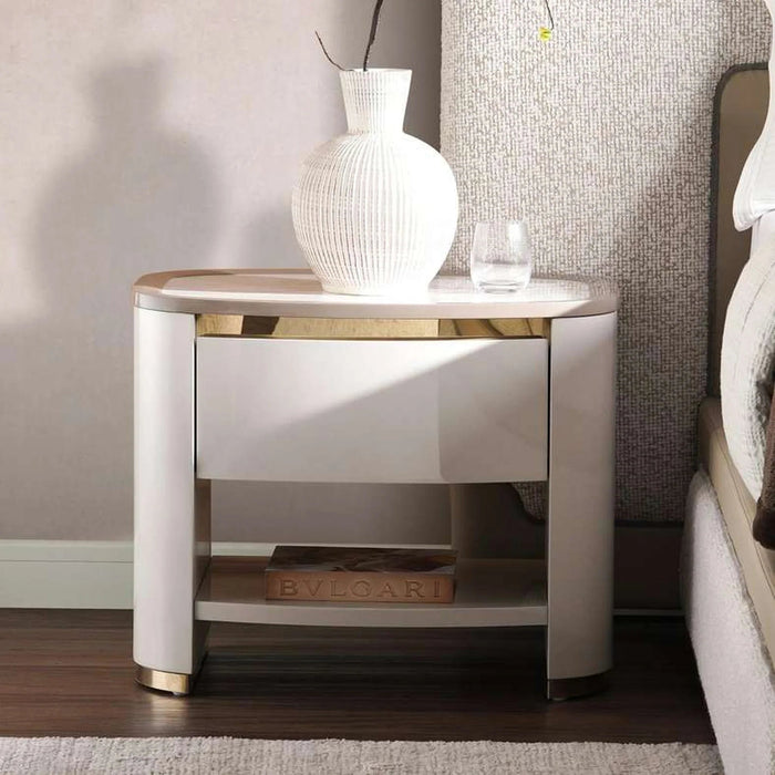 Alessandro Nightstand - Light Grey Pan Home