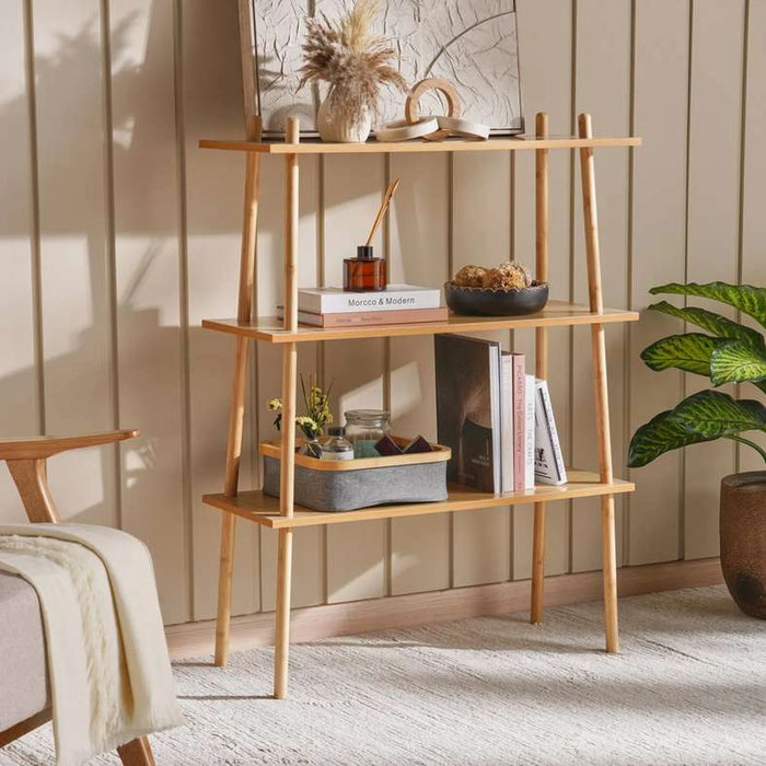 Alex 3 Tier Multipurpose Shelf 80X30X110Cm- Natural