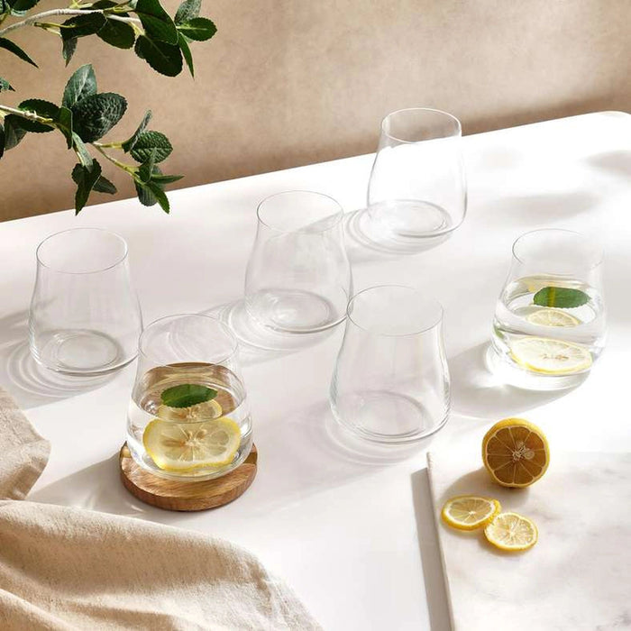 Alex 6-Piece Dof Crystal Glass Set 350Ml - Clear Pan Home