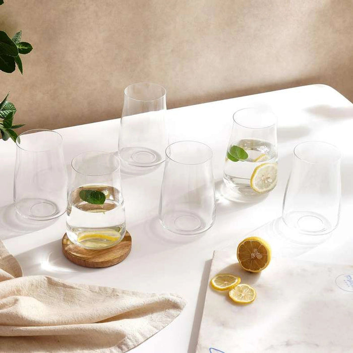 Alex 6-Piece Highball Crystal Glass Set 400Ml - Clear Pan Home