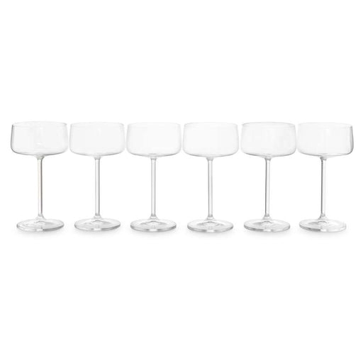 Alex 6-Piece Mocktail Crystal Glass Set 220Ml -Clear Pan Home
