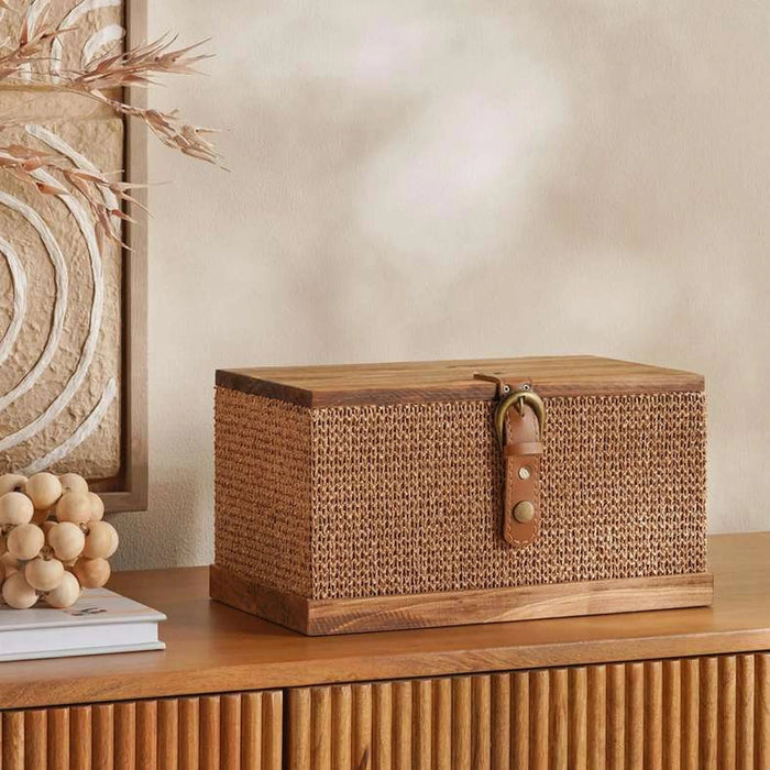 Alexa Veneer  Storage Box  30X17X16Cm - Brown Pan Home