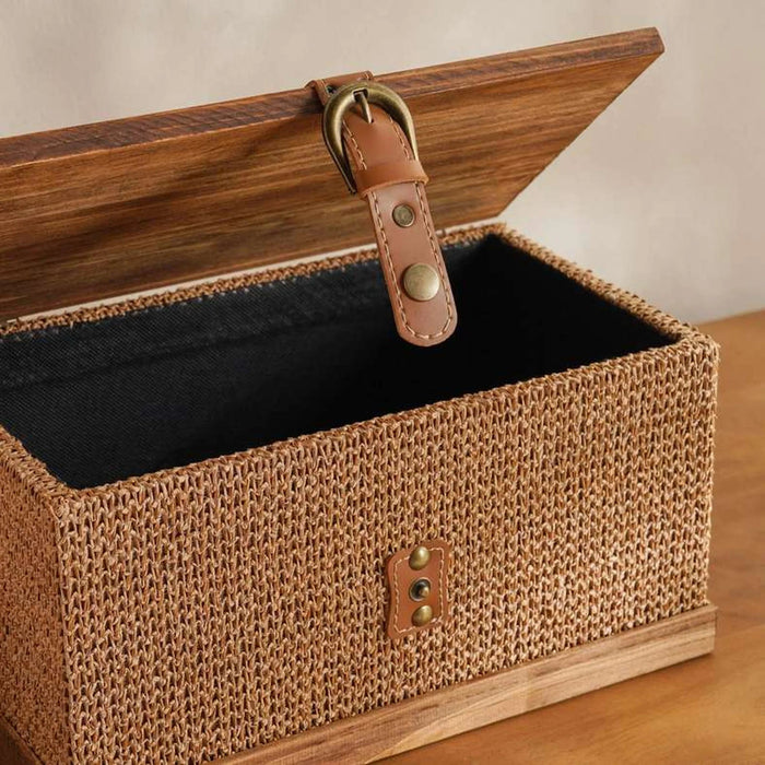 Alexa Veneer  Storage Box  30X17X16Cm - Brown Pan Home