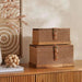 Alexa Veneer  Storage Box  30X17X16Cm - Brown Pan Home