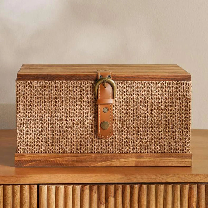 Alexa Veneer  Storage Box  30X17X16Cm - Brown Pan Home